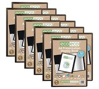 eco-eco A4 50% Recycled 40 Pocket Presentation Display Book Folder (Pack of 12), eco004x12