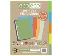eco-eco A4 50% Recycled Set 5 Index File Dividers