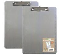 eco-eco A4 Aluminum Clipboard with Low Profile Metal Clip and Measurements, Pack of 2, eco124x2