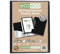 Eco-Eco A5 50% Recycled 100 Pocket Presentation Display Book and Box - Single