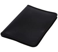 eco-eco A5 50% Recycled 30 Pocket Black Zipped Presentation Display Book, File Folder, Artwork Portfolio with Plastic Sleeves, eco089