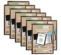 eco-eco A5 50% Recycled 40 Pocket Presentation Display Book Folder (Pack Of 12)