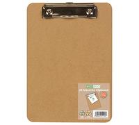 eco-eco A5 Masonite Strong Clipboard with Low Profile Metal Clip, eco118