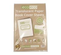eco-eco Translucent Self Adhesive Paper Book Cover Film Sheets Pack of 10, 48x35cm