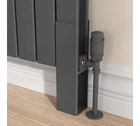 Eco Eleganza Anthracite Designer Radiator Feet -Suitable for Double Panel Aluminium Radiator
