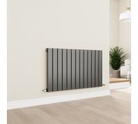 Eco Eleganza Anthracite Horizontal Flat Designer Aluminium Radiator 600x975mm Single Panel 2992 BTU
