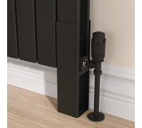 Eco Eleganza Black Designer Radiator Feet -Suitable for Double Panel Aluminium Radiator