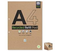 Eco Essentials A4 Recycled Refill Pad 70GSM 240 Pages Sustainably Sourced Wide Ruled Pages