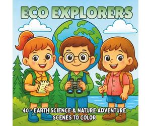 Eco Explorers: Earth Science, Wildlife, & Environmental Adventures - A STEM Coloring Book for Kids Who Love Nature and Discovery (STEM Learning Coloring Books for Kids)