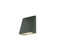 Eco Exterior Decorative Wedge LED Wall Light, 11 x 9.5 x 5.2 cm, 3 Watts, Grey Slate