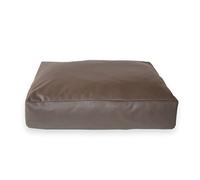 Eco - Faux Course Leather Slumber Pet Cushion. Heavy Duty Slumber Bed. Luxury Dog Mattress 8" Deep (Small 24"x 20" x 8" Deep)