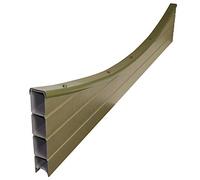 Eco Fence Composite Fencing Panel Top - Natural, 1.829m (6 Foot), Concave