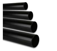eco-filtration 32mm Black Solvent Weld PVC Pipe (1m) | Waste Specification | Durable PVC Pipe for Pond, Filtration & Drainage Systems