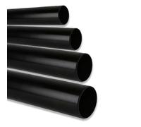eco-filtration 43mm / 1.5″ Black Solvent Weld PVC Pipe (1m) | 40mm Domestic Waste Specification | Durable PVC Pipe for Pond & Drainage Systems