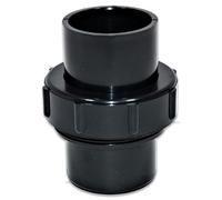 eco-filtration 43mm/1.5” Demountable Coupling for 40mm Domestic Waste Pipe Black - Easy-to-Install, Quick-Release Fitting for Regular Maintenance