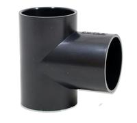 eco-filtration 43mm/1.5” Solvent Weld Tee Joiner - Compatible with 40mm Domestic Waste Pipe - Durable PVC Pipe Fitting for Strong, Leak-Proof Connections