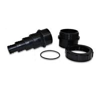 Eco-Filtration 43mm Removable Stepped Tail Hose Connector | 1.5″/43mm Rigid Pond Pipe to Flexible Pond Hose Adapter, 4 Step Sizes 20-38mm | Coupling with O-Ring Seal for Solvent Weld Waste Pipe