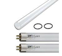 eco-filtration 8 Watt Bulb and Quartz Bundle Philips (2 x Bulbs - 1 x Quartz- 2 x O Rings)