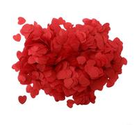Eco Friendly 10000pcs Biodegradable Tissue Paper Heart Confetti White for Wedding Birthday Party Decoration Paper Confetti for Events (Red)