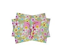 Eco Friendly 2 Sheets Gift Wrapping Paper Sheet Gift With 2 Matching Gift Tag Size (50 x 70cm) 100% Recyclable Paper in Different Design (Floral)