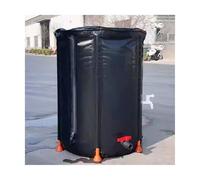 Eco-Friendly 500L Rainwater Barrel Flexible PVC Garden Collector Space-Saving Black Rainwater Harvesting System for Sustainable Gardening & Water Conservation Solutions.