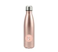 Eco Friendly 500ml Insulated Water Bottle - Double Wall Insulated Stainless Steel Bottle for Hot and Cold Drinks - Leakproof Travel Water Bottle - BPA-Free Sweat-Proof Thermal Water Bottle - Rose Gold