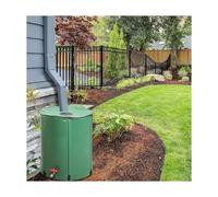Eco-Friendly 750L Rain Barrel Portable Outdoor Water Storage Tank with Filter for Garden Irrigation & Water Conservation - Sustainable Green Rainwater Collector