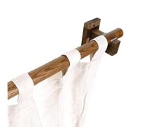 Eco-Friendly Ash Wood Curtain Rod Seamless Design & Crack-Resistant Simple Installation 100cm Length Perfect for Home Décor 1 Piece