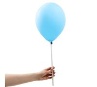 Eco-Friendly Balloon Sticks with Cardboard Cups - Biodegradable & Recyclable Paper Balloon Holders - Plastic-Free Party Decorations - Pack of 50