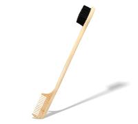 Eco-Friendly Bamboo Dual-Ended Eyebrow Brush - Precision Spoolie & Comb for Flawless Brow Styling
