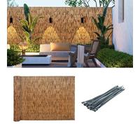 Eco-Friendly Bamboo Fencing Rolls for Garden, Patio & Balcony - Durable, Easy to Install Natural Outdoor Decor, 140x800CM (55x315in) - Perfect for Privacy & Aesthetics