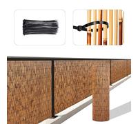 Eco-Friendly Bamboo Garden Fencing Screen - 50cm to 140cm Decorative Privacy Panels for Outdoor Patio Stylish andGarden Décor Solutions