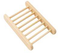 Eco-Friendly Bamboo Soap Dish - Natural Wooden Soap Holder with Drainage - Rustic Soap Saver Tray for Bathroom Sink, Shower or Kitchen Counter - Sustainable Soap Holder