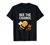 Eco Friendly Bee the Change Sustainable Graphic T-Shirt
