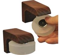 Eco-Friendly Beech Wood Material Soap Savers for Soaps & Beard Shampoo Bars, No More Soggy Soaps - Wooden Soap Dish Dispenser Bath Kitchen & Shower (Beech Wood, 2pcs Walnut)