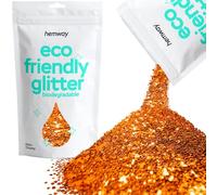 Eco Friendly Biodegradable Glitter | Copper - Extra Chunky 100g, Plant Based, Biodegradable Glitter for Craft, Face, Hair, Nail, Body and Festival - Hemway