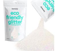 Eco Friendly Biodegradable Glitter | Mother of Pearl Iridescent - Ultrafine 100g, Plant Based, Biodegradable Glitter for Craft, Face, Hair, Nail, Body and Festival - Hemway