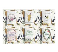 Eco-Friendly Biodegradable Seed Paper plantable Birthday Card Traditional Cute Bear Flowers (Pack of 6 Multi Design)