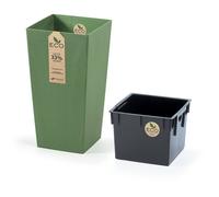 Eco-Friendly Biodegradable Square Flower Plant Pot Indoor Outdoor Garden Planter