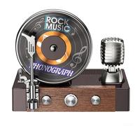 Eco Friendly Car Air Freshener With Retro Record Player Design For Long Lasting Aroma And Neutralization(Orange)