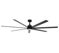 Eco friendly Ceiling fan LED Light Atlanta Black 72" DC Ceiling fan with Remote