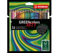 Eco-Friendly Colouring Pencil - STABILO GREENcolors ARTY - Pack of 24 Assorted
