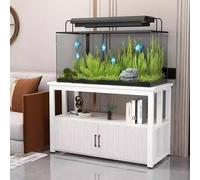 Eco-Friendly Corner Fish Tank with Metal Base Non-Slip & Secure Design Quiet Operation Ideal for Living Rooms & Bedrooms 120x40cm (47.2x15.8in)