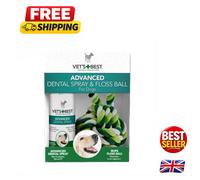 Eco-Friendly Dental Spray & Floss Ball Kit for Dogs - Fun & Effective Cleaning