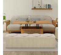 Eco-Friendly Foldable Paper Bench - Accordion Design Bench Portable & Space Saving, 6-Second Setup, Lightweight Paper Seat for Home, Office, Retail & Events (Brown, L3.5m * W0.36m * H0.4m)