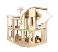 Eco-friendly furnished dollhouse Natural one size
