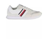 Eco-friendly Heritage Sneaker with Contrasting Details, male, Tommy Hilfiger, Sneakers, White, 11 UK, Shoes 11 UK