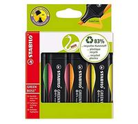 Eco-Friendly Highlighter - STABILO GREEN BOSS - Pack of 4 - Green, P (US IMPORT)