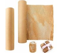 Eco-Friendly Honeycomb Kraft Paper Roll - 500mm x 100m | Plastic-Free, Recyclable, Biodegradable Bubble Wrap Alternative for Packaging | Strong, Protective & Space-Saving Void Fill