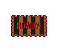Eco-Friendly Howdy Stripe Coir Doormat - 45x75 cm
